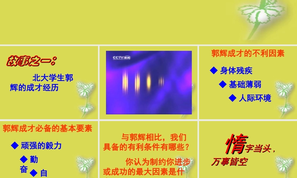 惰字当头,万事皆空.ppt