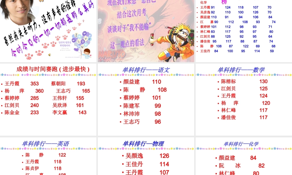 主题班会课件：我不能输.ppt