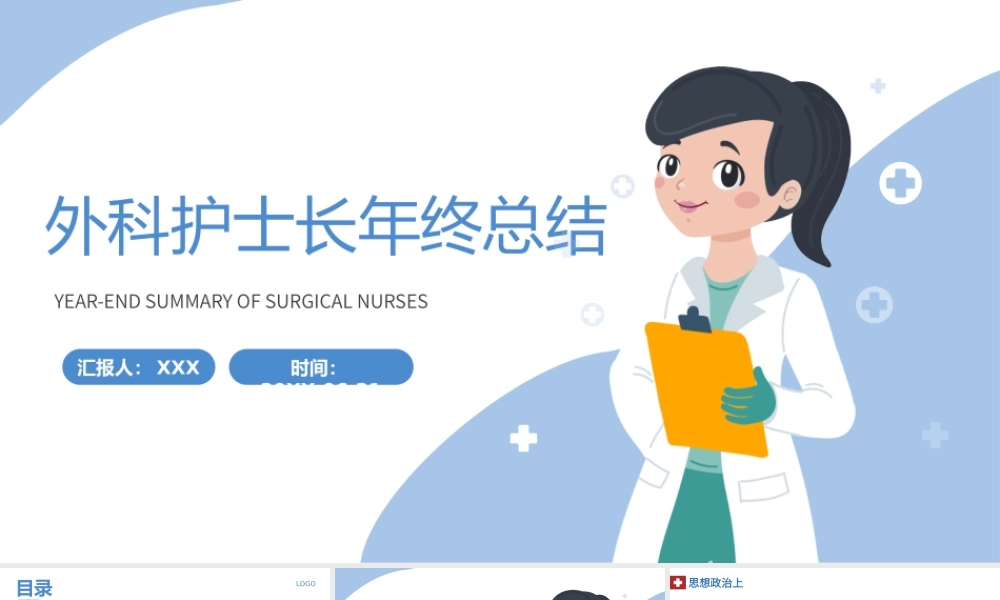 2022外科护士长年终总结年终述职报告PPT课件（带内容）.pptx