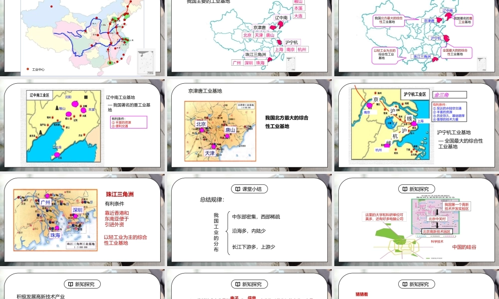 人教版八年级地理上册第四单元《中国的经济发展-工业2》PPT课件.pptx
