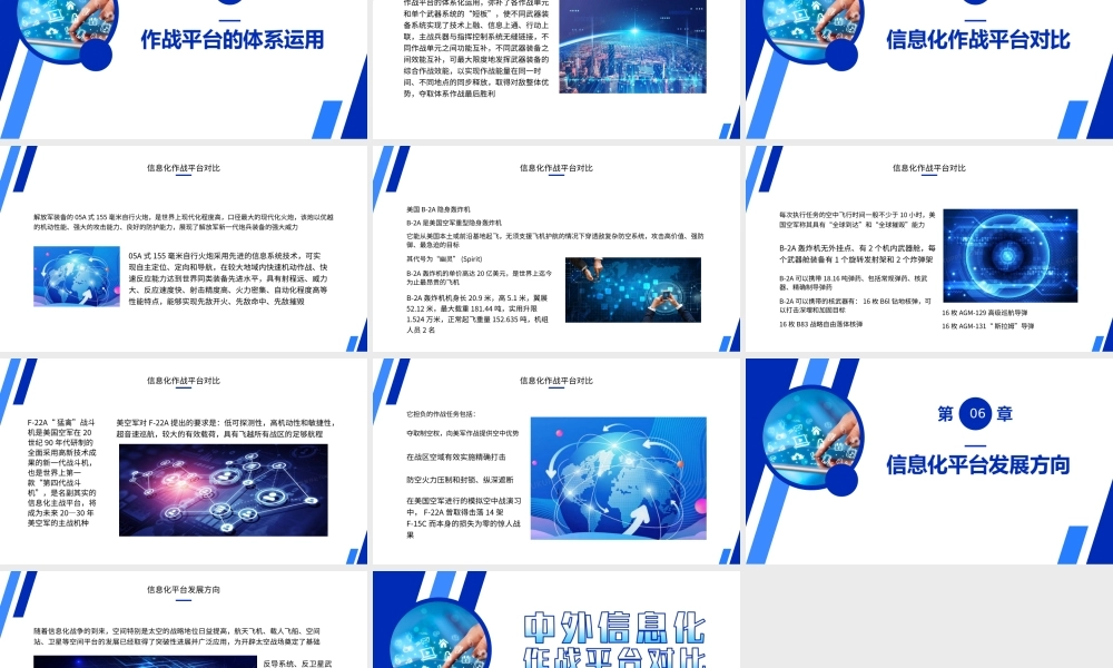中外信息化作战平台对比PPT课件（带内容）.ppt
