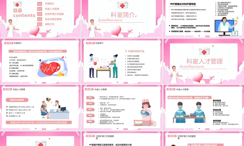 2022护士长述职报告述职演讲专用PPT课件（带内容）.ppt