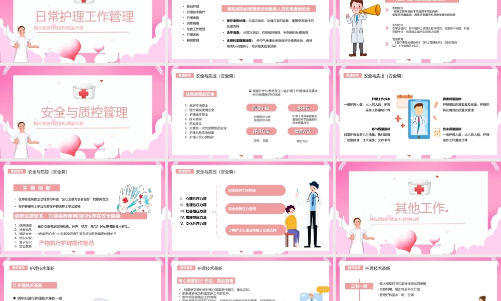 2022护士长述职报告述职演讲专用PPT课件（带内容）.ppt
