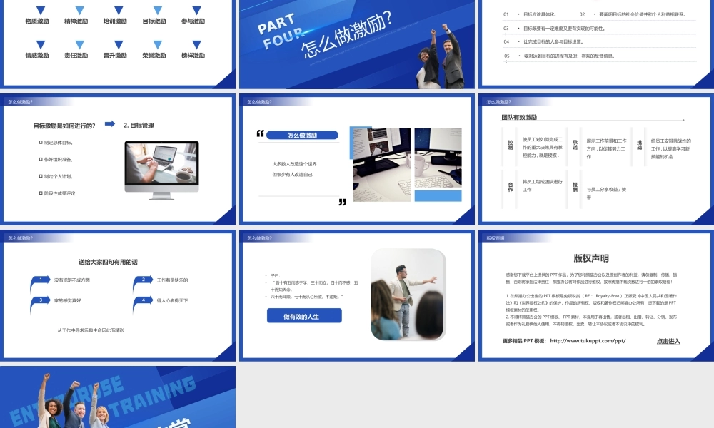 蓝色商务如何激励团队培训动态.pptx