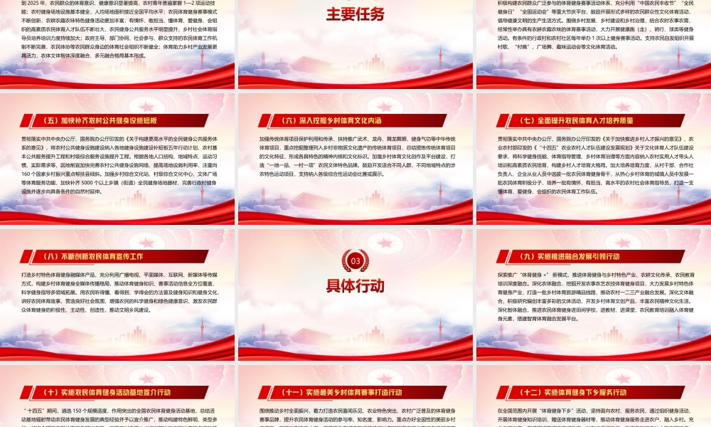 学习2022《关于推进“十四五”农民体育高质量发展的指导意见》全文PPT课件（带内容）.ppt