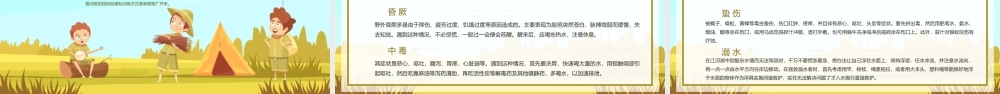 黄绿卡通风暑假夏令营活动策划PPT课件（带内容）.ppt