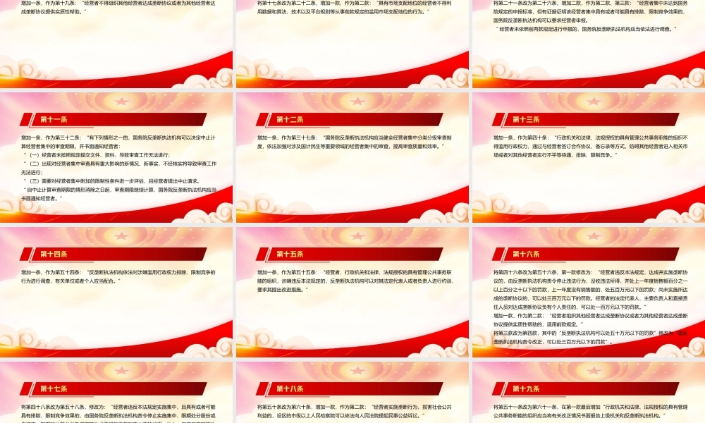 解读2022《反垄断法(2022修正) 》全文学习PPT课件（带内容）.ppt