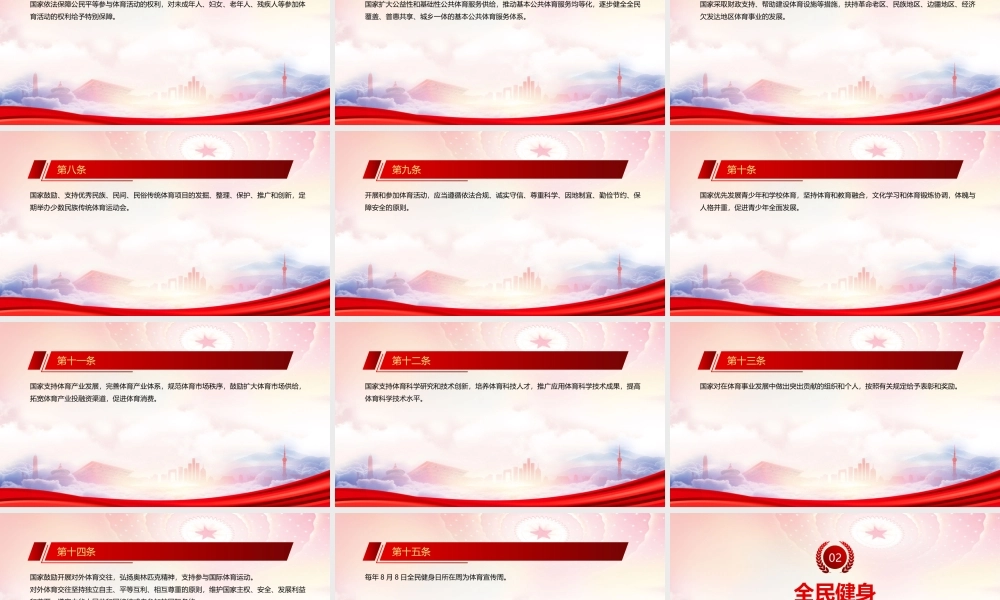 2022《体育法（2022修订）》全文学习PPT课件（带内容）.pptx
