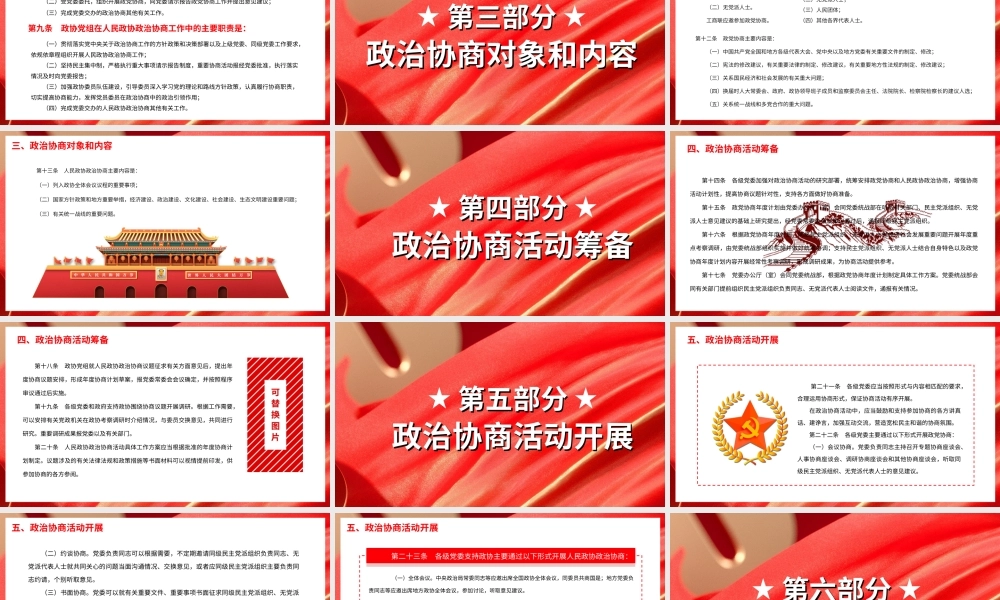 2022中国共产党政治协商工作条例PPT课件（带内容）.ppt