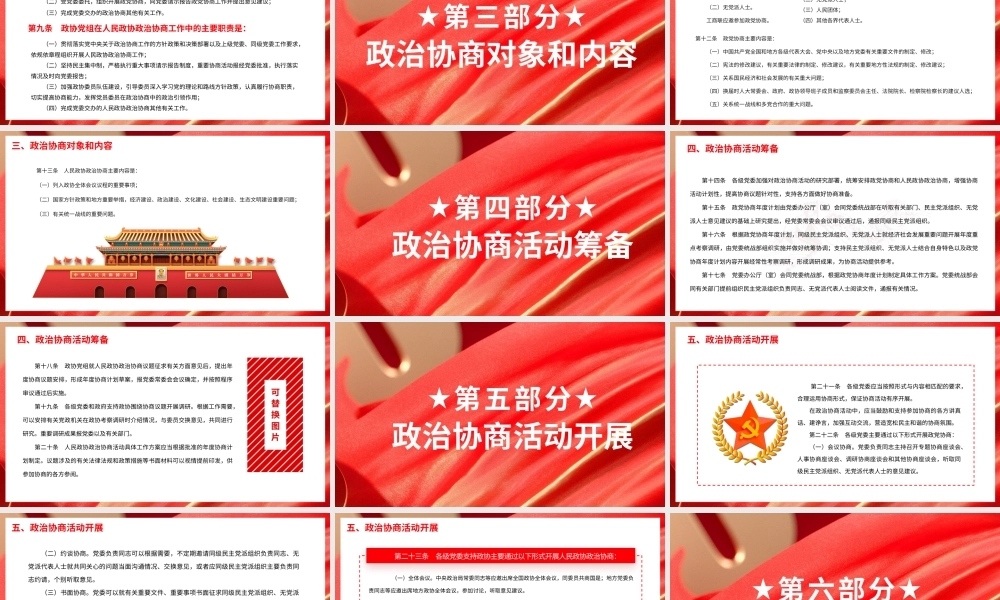 2022中国共产党政治协商工作条例PPT课件（带内容）.pptx