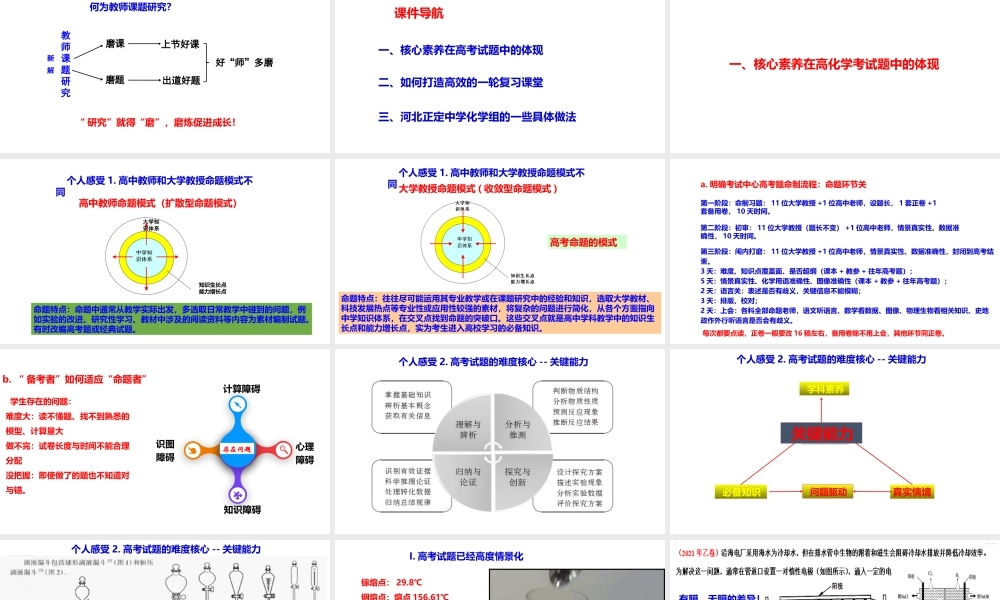 新高考背景下的2023届高三化学一轮复习备考策略讲座.pptx