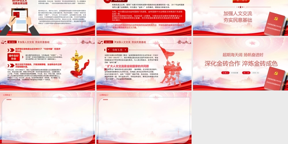 深化金砖合作淬炼金砖成色PPT构建高质量伙伴关系共创全球发展新时代PPT课件（带内容）.pptx