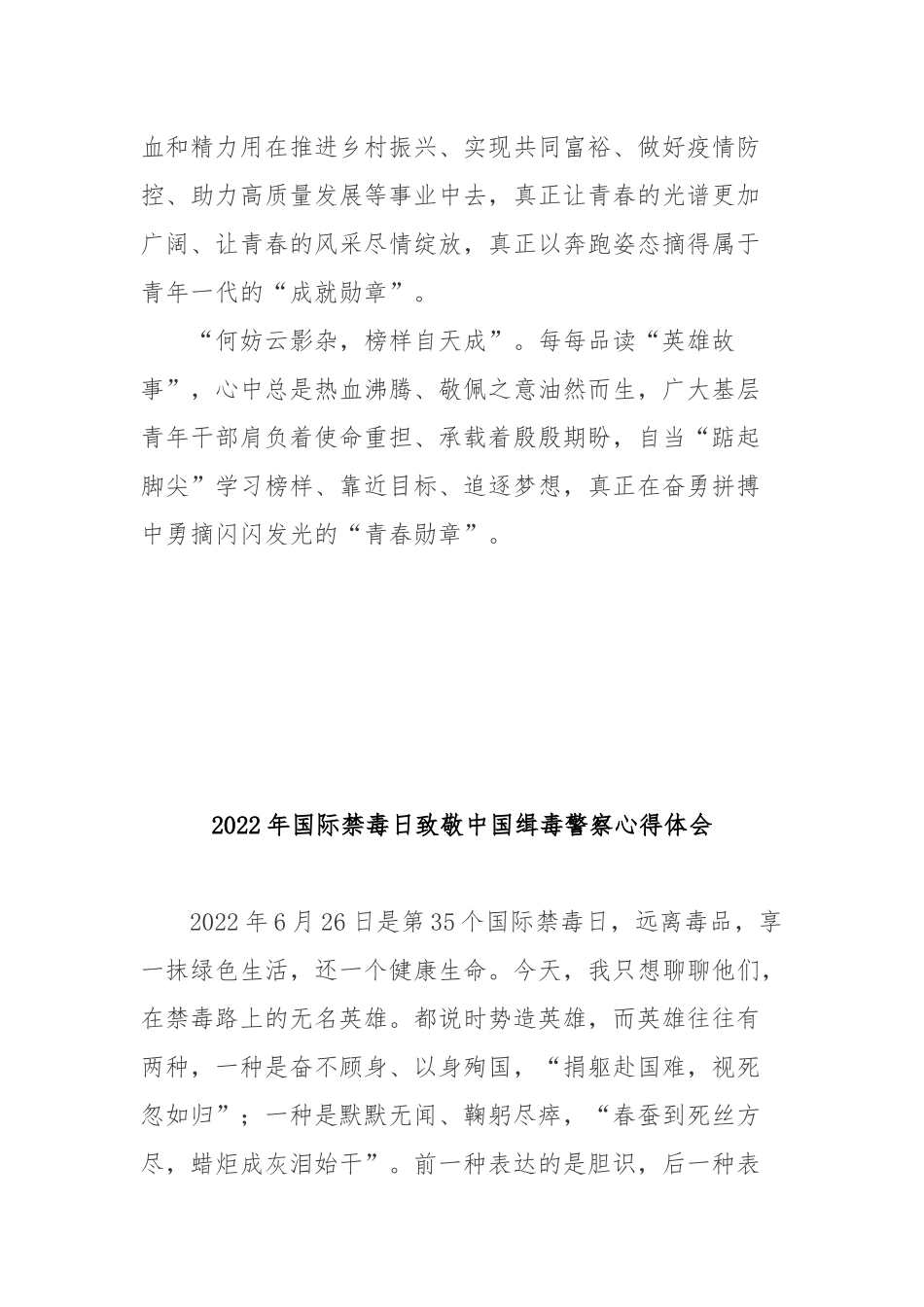2022年国际禁毒日致敬中国缉毒警察心得体会3篇.docx_第3页