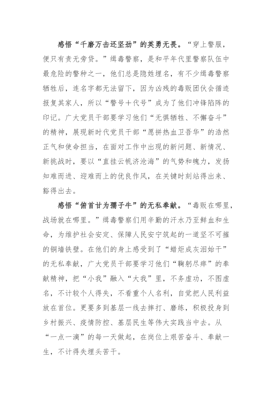 2022年国际禁毒日中国缉毒警察先进事迹学习心得体会3篇.docx_第2页