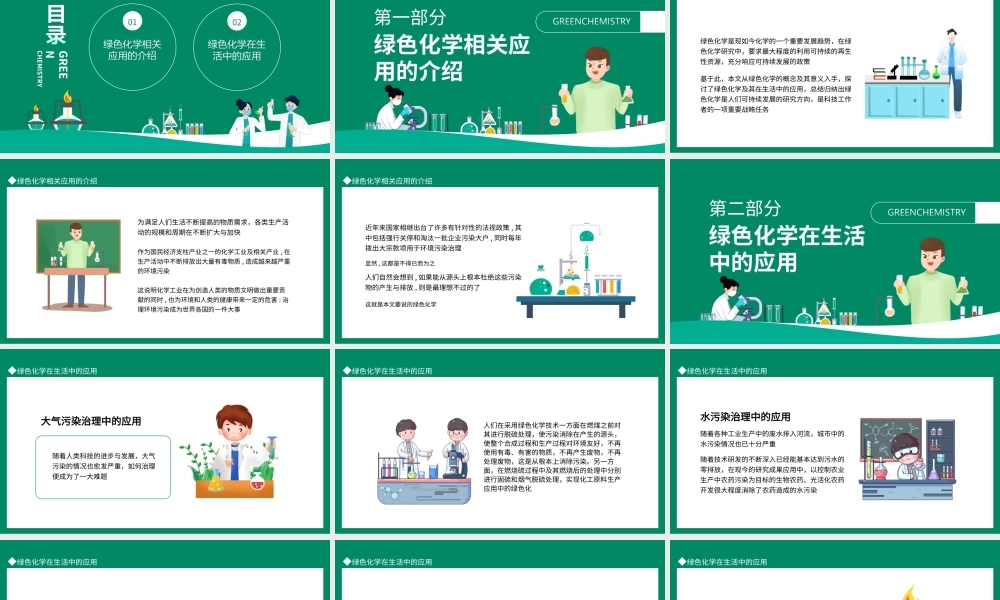 绿色化学在日常生活中的应用PPT课件（带内容）.ppt