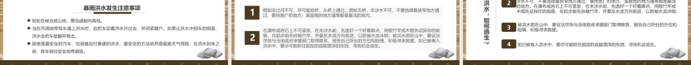汛期自救常识培训PPT人人参与防洪共建美好家园PPT课件（带内容）.ppt