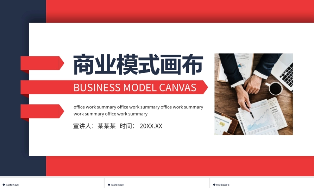 商业模式画布商业介绍PPT课件（带内容）.pptx