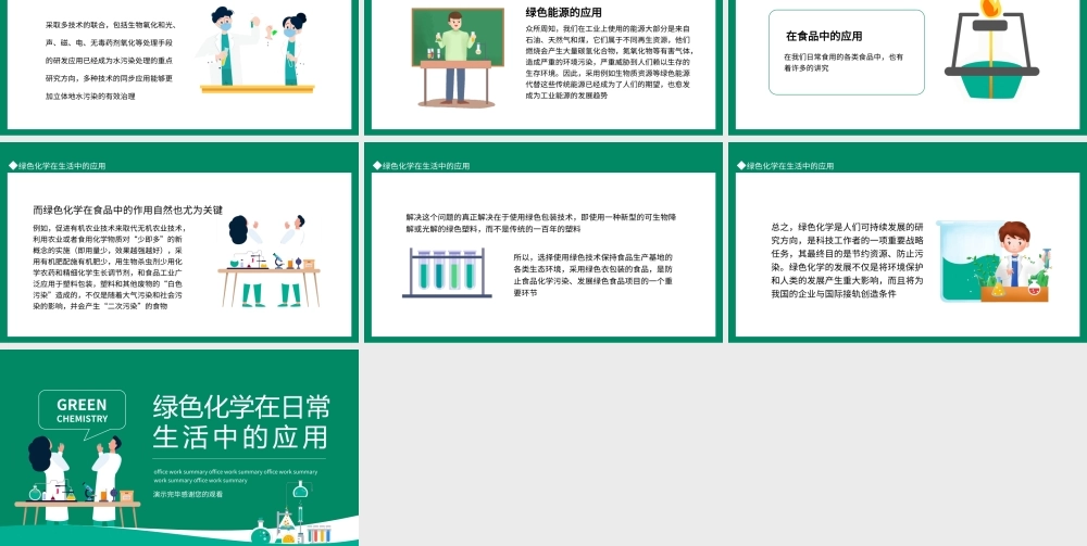 绿色化学在日常生活中的应用PPT课件（带内容）.pptx