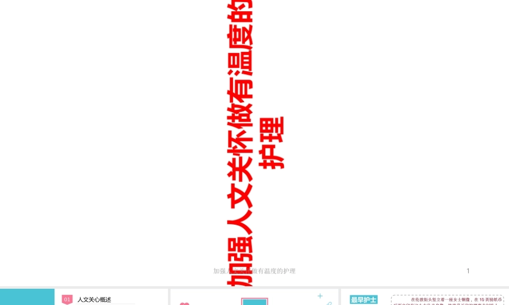 加强人文关怀做有温度的护理.PPT
