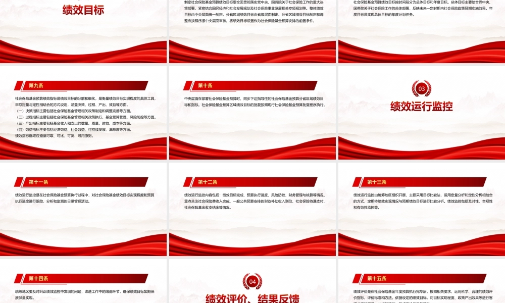 2022《社会保险基金预算绩效管理办法》全文学习PPT课件（带内容）.ppt