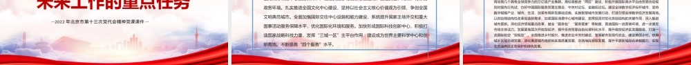 学习2022年北京第十三次党代会精神PPT党课课件（带内容）.pptx