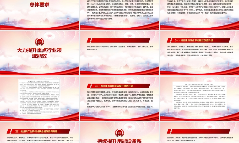 深入学习2022《工业能效提升行动计划》PPT课件（带内容）.ppt