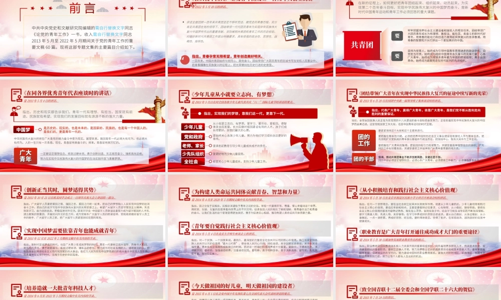 《论党的青年工作》PPT主要篇目介绍学习PPT课件（带内容）.ppt