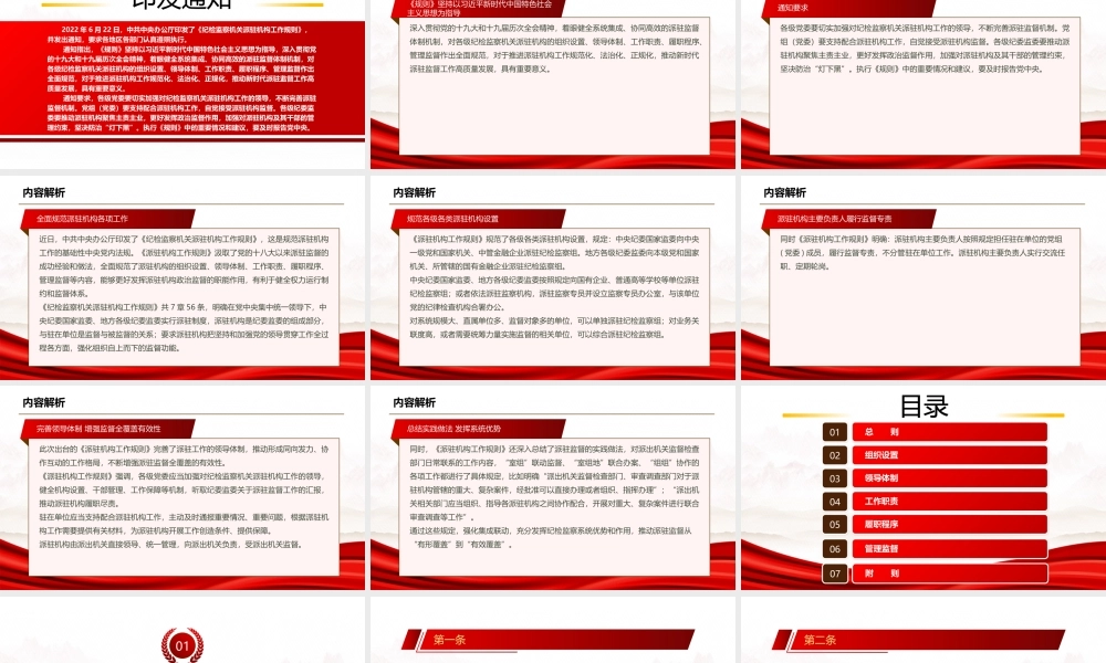 2022《纪检监察机关派驻机构工作规则》全文学习PPT课件（带内容）.pptx