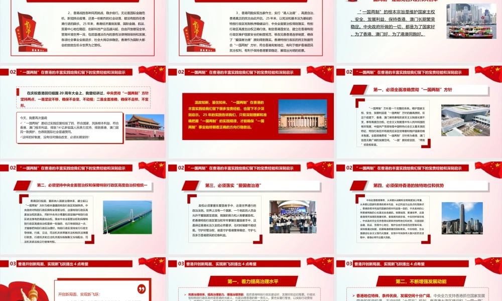 庆祝香港回归25周年大会专题PPT课件.ppt
