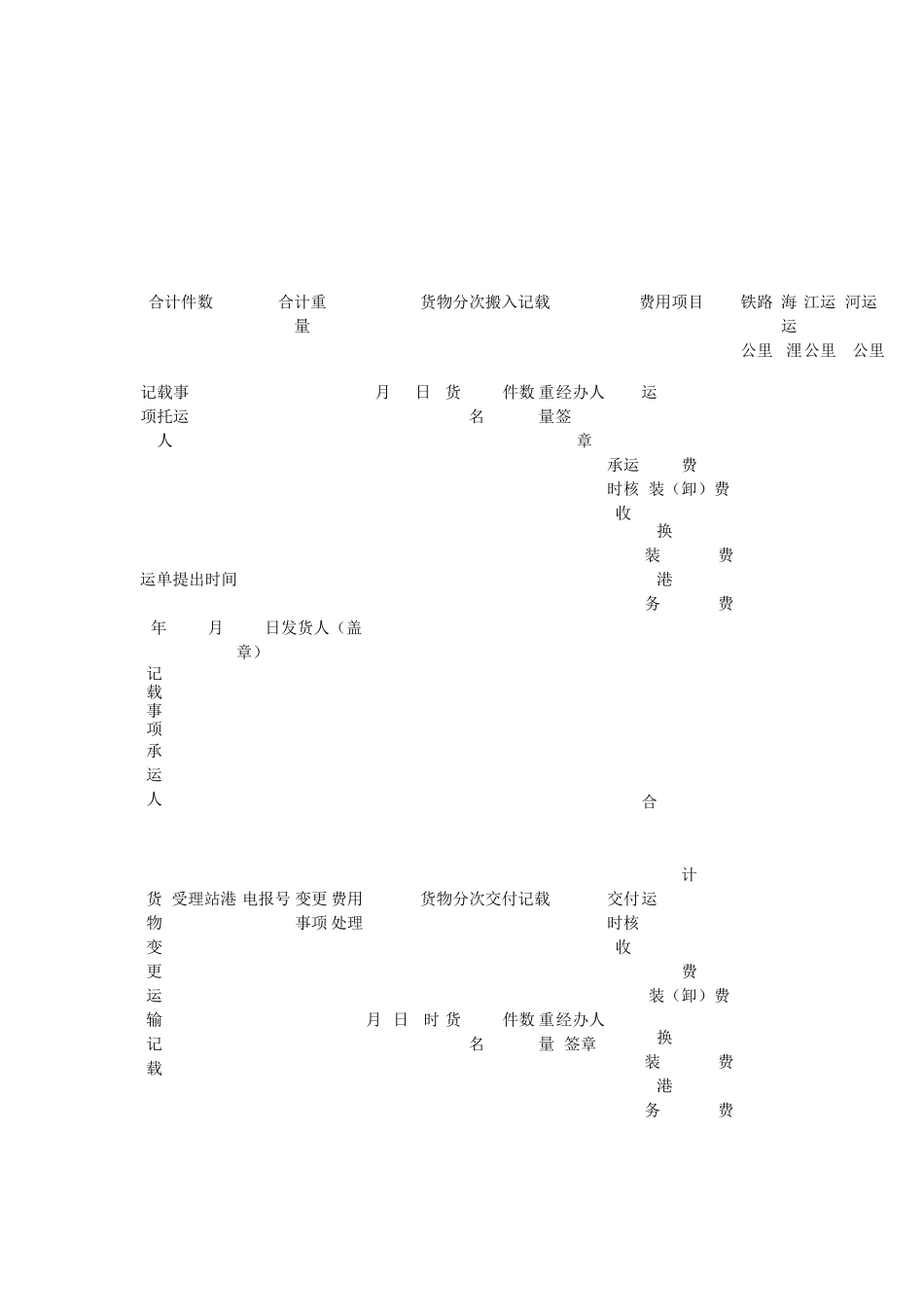 水陆联运货物运输合同（示范文本）.docx_第2页