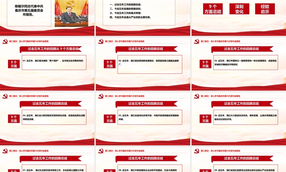 学习宣传贯彻重庆第六次党代会精神专题党课课件.pptx