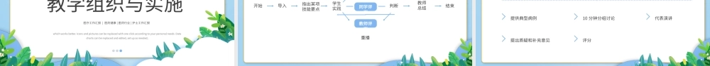 蓝色卡通护理学基础说课PPT模板.pptx
