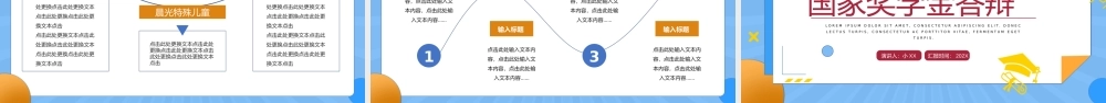 蓝色简约稳重学生国家奖学金申请答辩PPT模板宣传PPT动态PPT.pptx