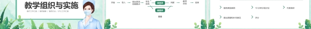 绿色卡通风护理学基础说课PPT模板.pptx