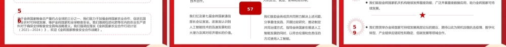 红色金砖国家领导人第十四次会晤北京宣言下PPT模板.pptx