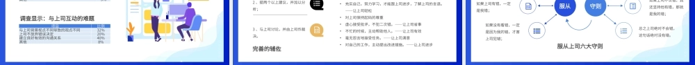 蓝色插画风向上管理公司培训PPT模板.pptx