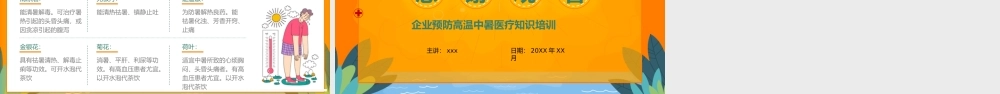 企业夏季防暑医疗知识培训PPT模板.pptx
