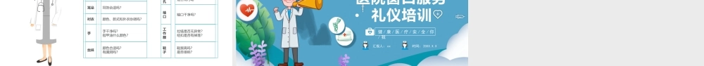 2022医院窗口服务礼仪培训PPT课件（带内容）.pptx