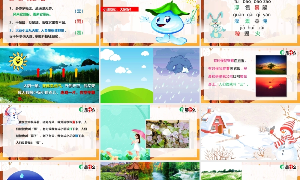 2022人教版小学二年级语文上册《我是什么》PPT课件（带内容）.ppt