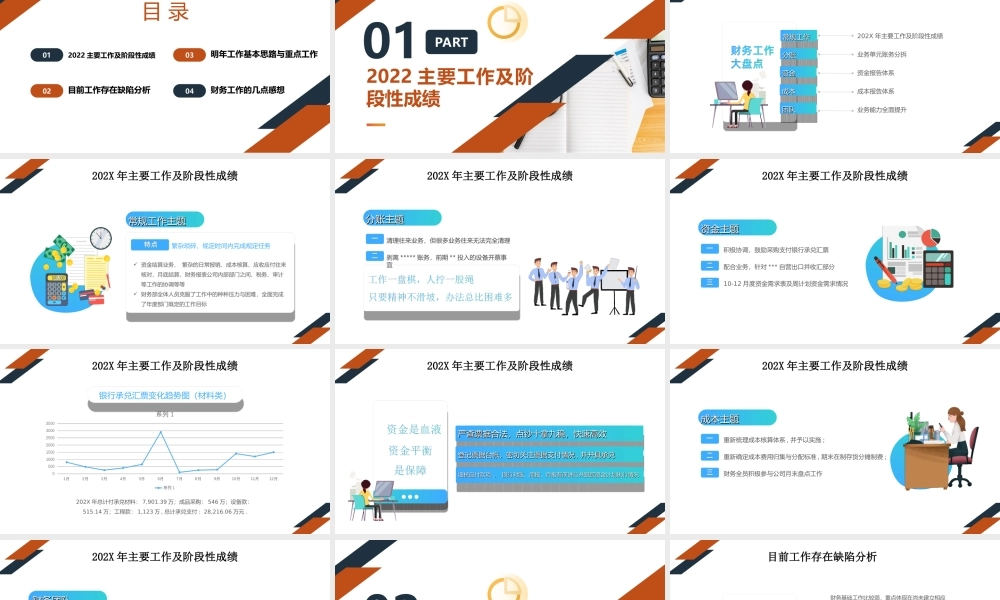财务经理出纳会计工作总结下半年工作计划PPT课件（带内容）.ppt