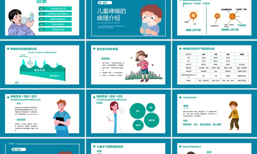 2022儿童哮喘知识讲解PPT课件（带内容）.pptx