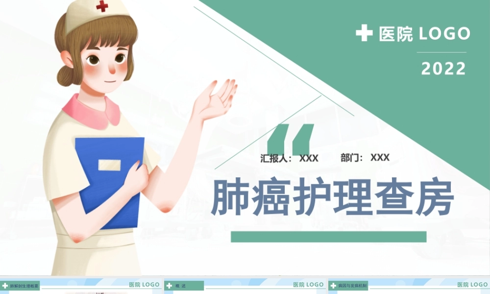 2022肺癌护理查房培训PPT课件（带内容）.pptx