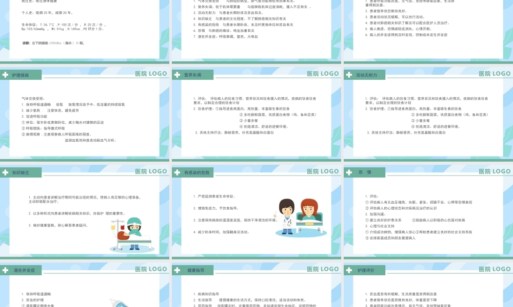 2022肺癌护理查房培训PPT课件（带内容）.pptx