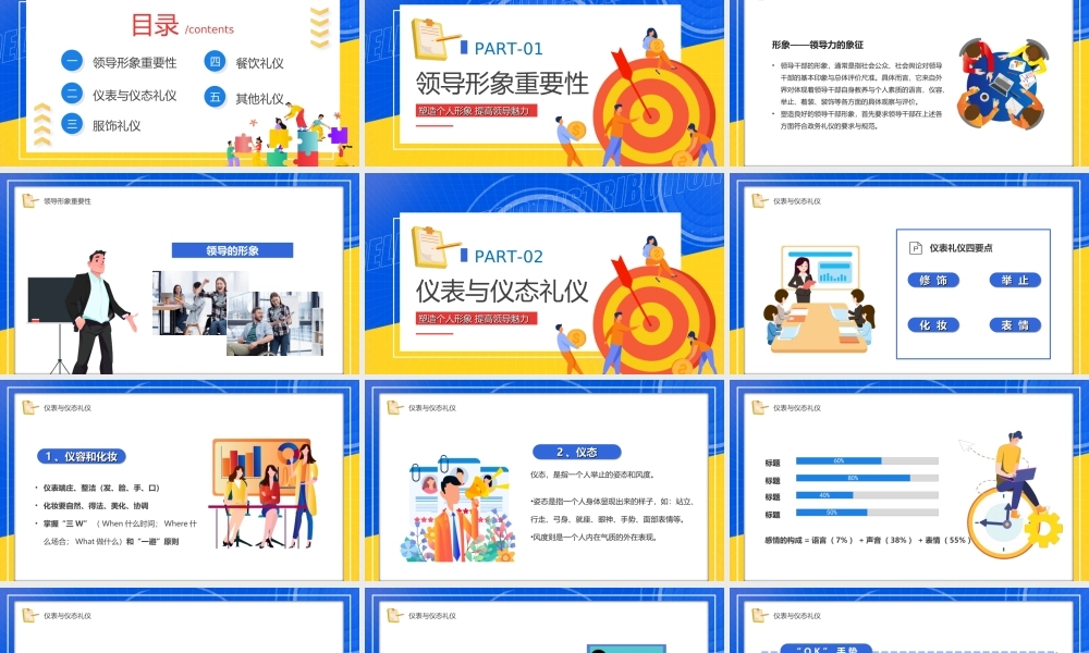 领导形象与礼仪培训PPT塑造个人形象提高领导魅力PPT课件（带内容）.ppt