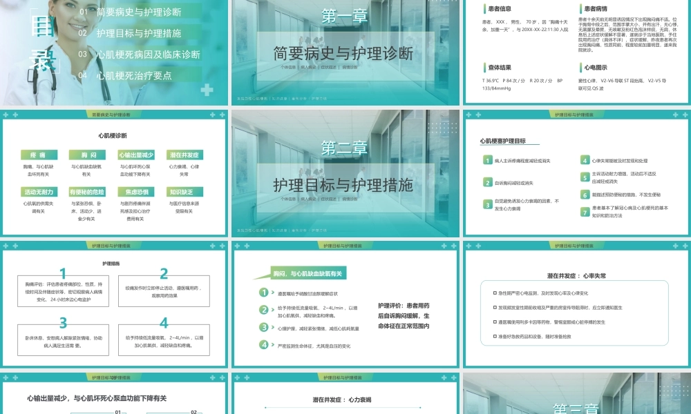 急性心梗心脏病护理查房培训PPT课件（带内容）.ppt