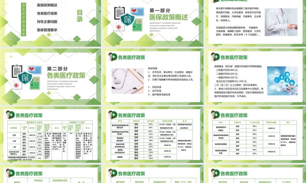 绿色医保政策培训动态PPT模板.pptx