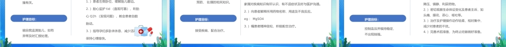 蓝色卡通风妊娠期高血压护理查房PPT模板.pptx