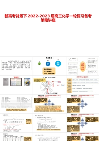 新高考背景下2022-2023届高三化学一轮复习备考策略讲座.pptx