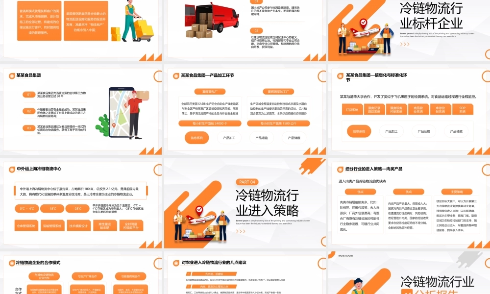 冷链物流行业分析报告PPT课件（带内容）.pptx