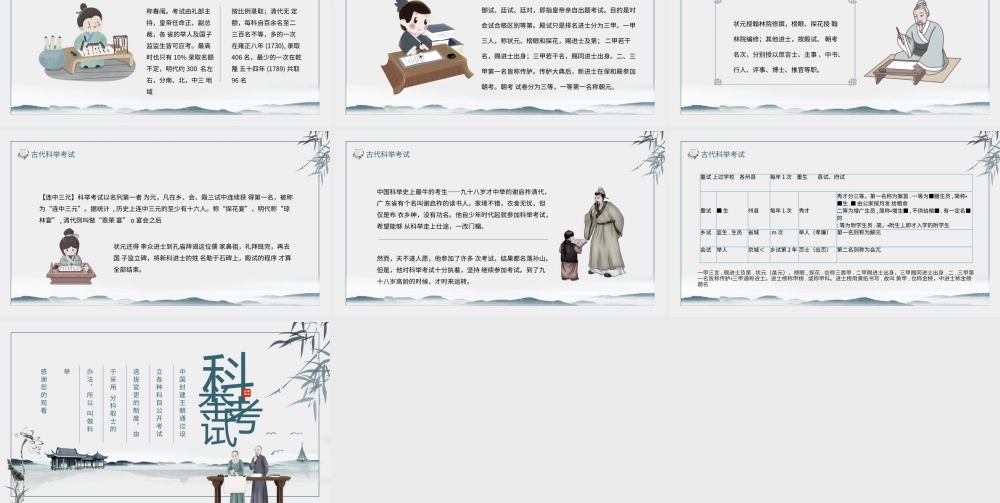 古代科举考试介绍PPT课件（带内容）.pptx